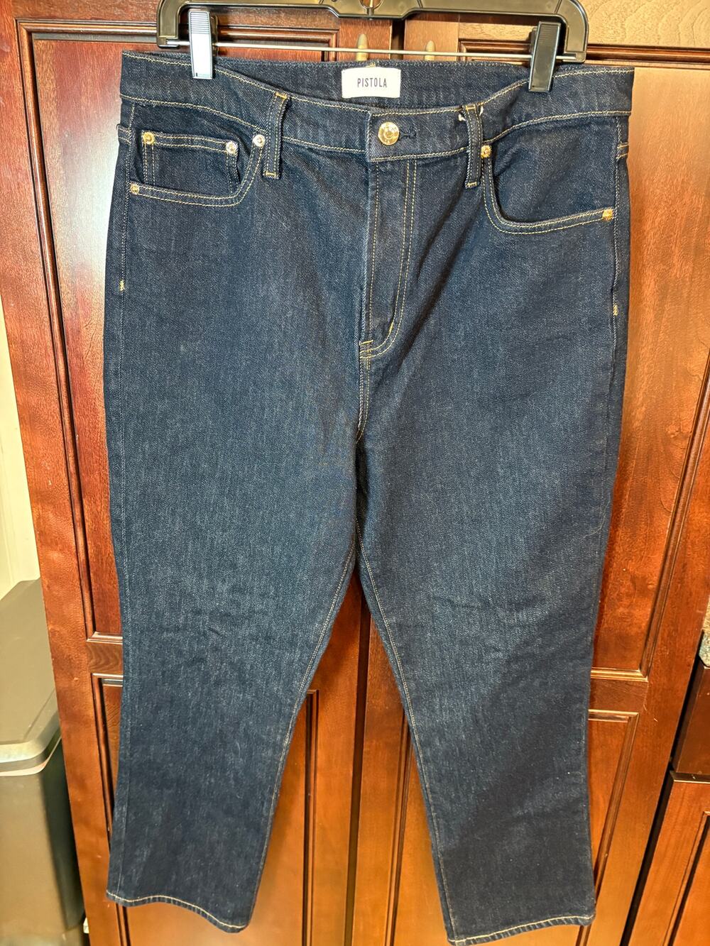 Pistola Women's Ankle High Rise Slim Straight Nightfall Jeans Size 32